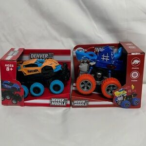 Lot 2 Denver Models Monster Truck Super car 8, Shark 7 New